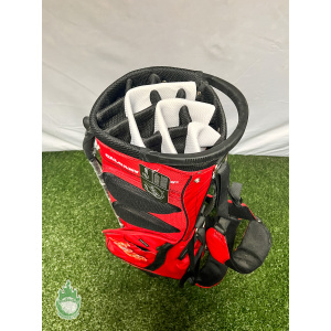 New w/ Tags NHL Calgary Flames 14-way Stand Bag 6 Pockets w/ Rainhood & Strap