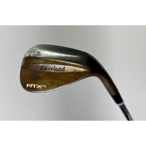 Cleveland RTX-4 X Low Grind Tour Raw Wedge 64*-6 S400 Stiff Flex Steel Golf Club