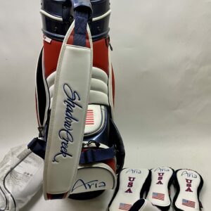 Shadow Creek Aria USA Golf Staff Bag W/ AM&E Headcovers Limited Randy Hedland