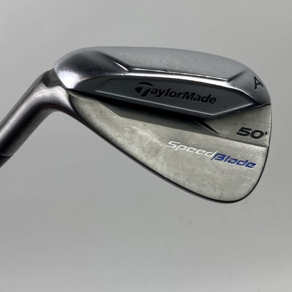 Used Left Handed TaylorMade SpeedBlade AW 50* 85g Regular Flex Steel Golf Club