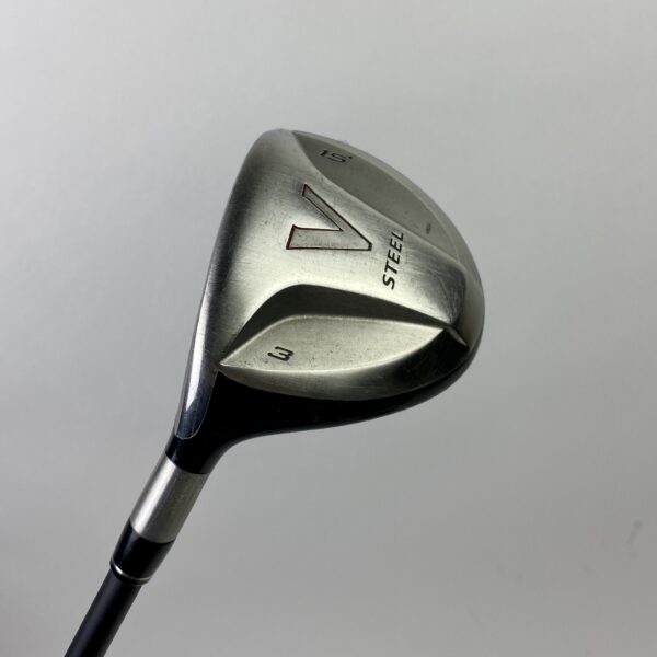 Left Handed TaylorMade V-Steel Fairway 3 Wood 15* MAS2 Stiff Flex Graphite Golf Club
