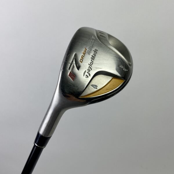 LH TaylorMade r7 Draw Rescue 4 Hybrid 22* REAX 55g Stiff Flex Graphite Golf Club