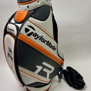 Taylormade Tuned Performance R1 Golf Staff Bag Embroidered David Palmer White/Orange/Black