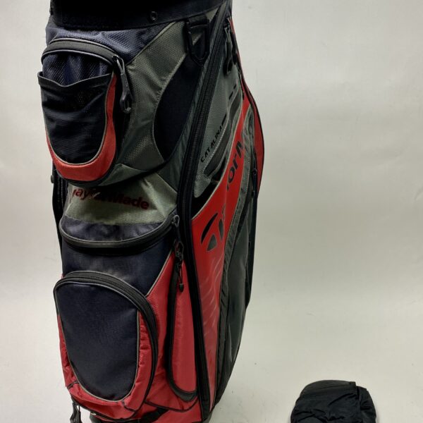 Used TaylorMade Catalina Cart Carry Golf Bag - Red/Gray/Black Ships Free
