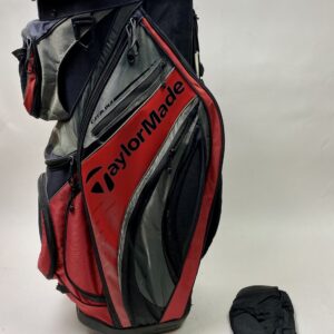 Used TaylorMade Catalina Cart Carry Golf Bag - Red/Gray/Black Ships Free