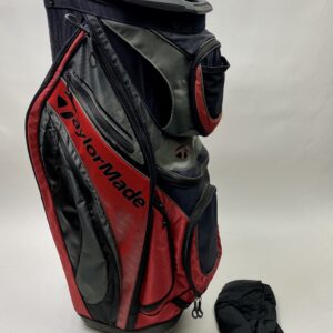 Used TaylorMade Catalina Cart Carry Golf Bag - Red/Gray/Black Ships Free