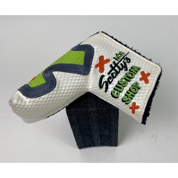 2011 Custom Shop Scotty Cameron Junk Yard Dog Blade Headcover Pearl/Black/Green RARE