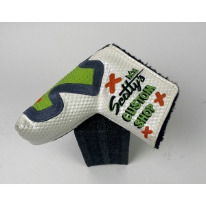 2011 Custom Shop Scotty Cameron Junk Yard Dog Blade Headcover Pearl/Black/Green RARE