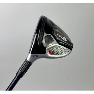 LH TaylorMade M6 Fairway 5 Wood 18* ATMOS 6 Stiff Flex Graphite Golf Club