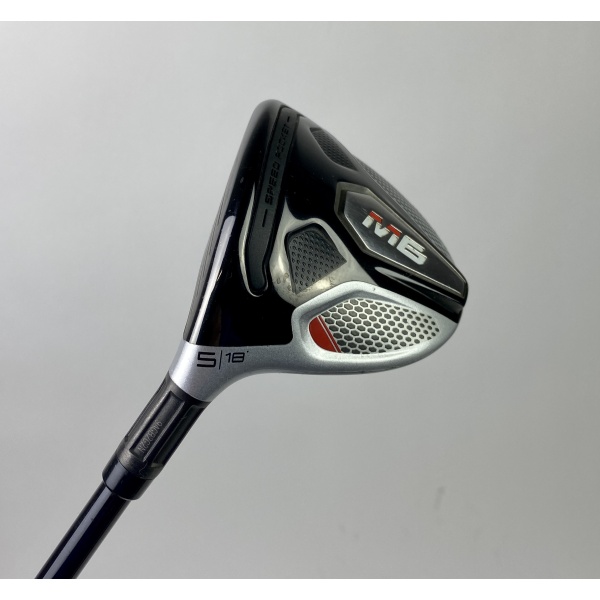 LH TaylorMade M6 Fairway 5 Wood 18* ATMOS 6 Stiff Flex Graphite Golf Club