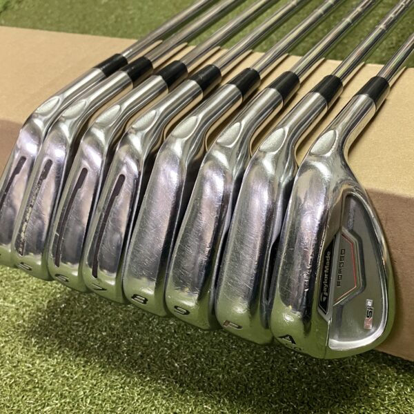 Used RH TaylorMade RSi 2 Irons 4-PW/AW KBS 105g Stiff Flex Steel Golf Club Set