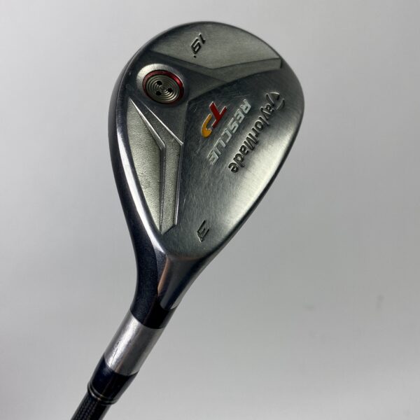Used RH TaylorMade TP Rescue 3 Hybrid 19* REAX 85g Stiff Flex Graphite Golf Club