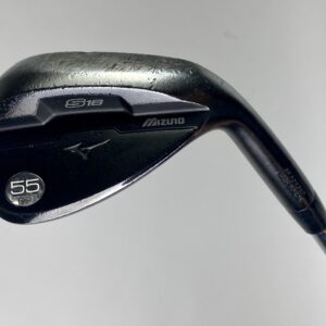 Used Right Handed Mizuno S18 Gun Metal Wedge 55*-09 Wedge Flex Steel Golf Club