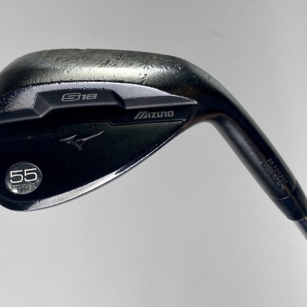Used Right Handed Mizuno S18 Gun Metal Wedge 55*-09 Wedge Flex Steel Golf Club
