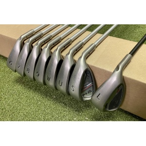 RH Ping Black Dot Karsten Irons 6-PW/UW/SW/LW Senior Flex Graphite Golf Club Set