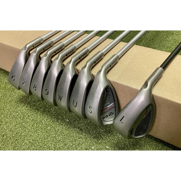 RH Ping Black Dot Karsten Irons 6-PW/UW/SW/LW Senior Flex Graphite Golf Club Set
