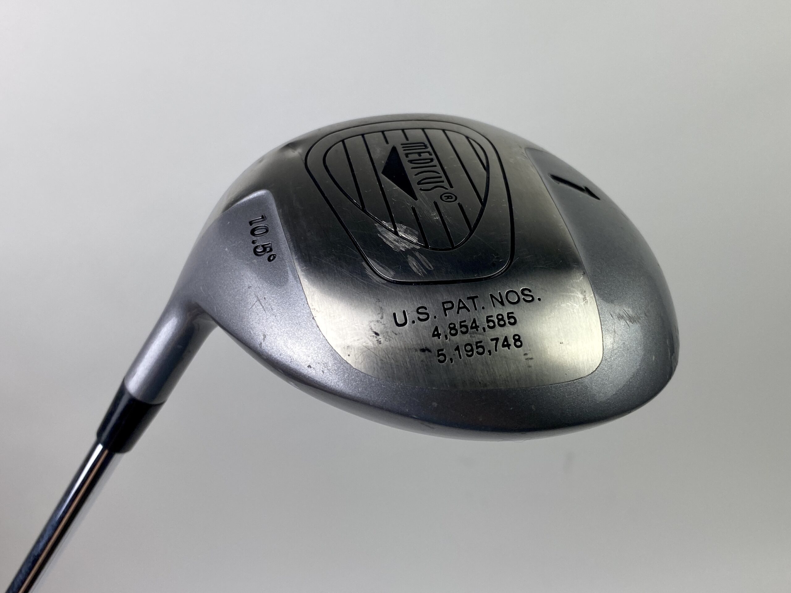Used Left Handed Medicus Hinged Driver 10.5 Steel Golf Club Swing ...