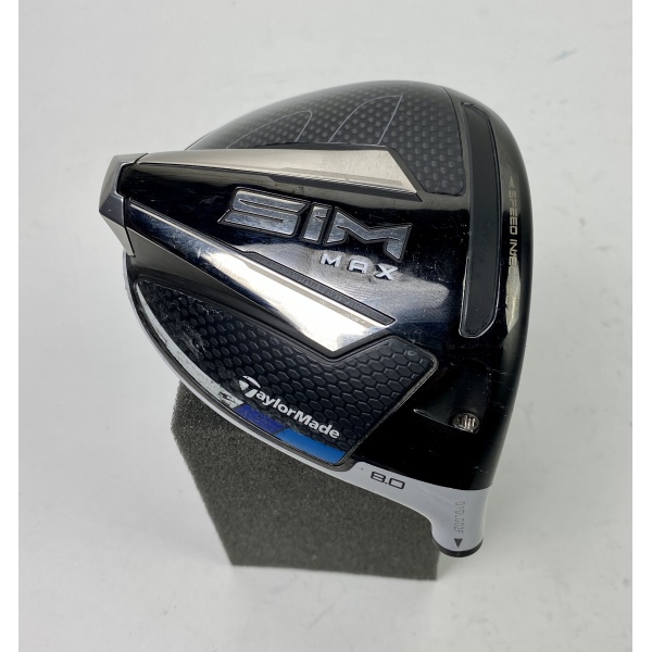 Tour Issued RH 2020 TaylorMade SIM Max Driver 8* HEAD ONLY Golf Club + Sign