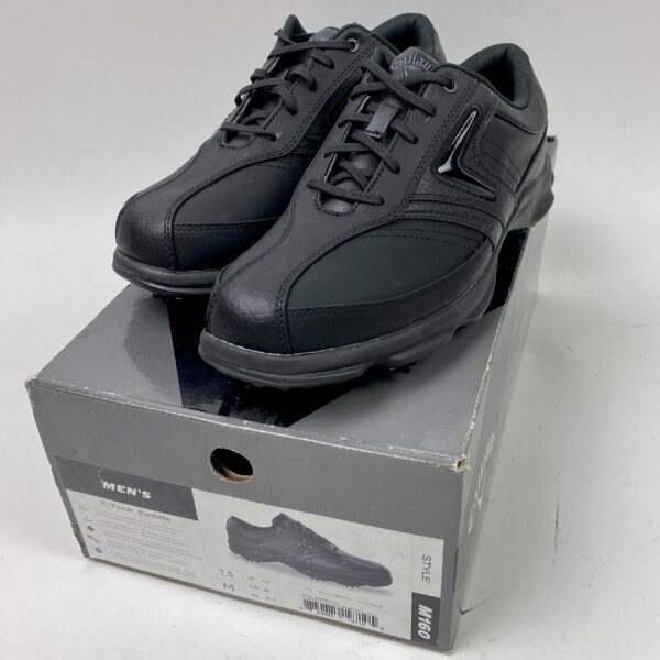 New in Box Callaway Ortholite Men's Golf Shoes Size 7.5M Black