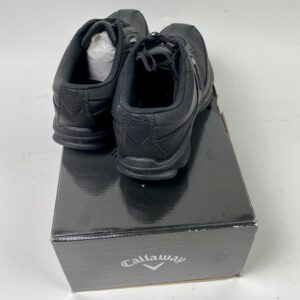 New in Box Callaway Ortholite Men's Golf Shoes Size 7.5M Black