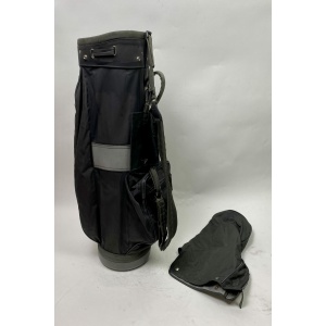 Used Prada 2005 Japan Exclusive Cart Golf Bag w/ Rainhood, Accessory Bag, Name Tag & Strap