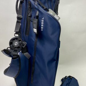 Brand New Navy Blue Vessel Lite Golf Cart/Carry/Stand Bag with Rainhood & Dual Straps