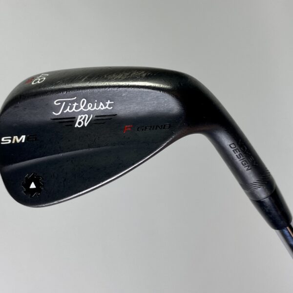 Titleist Vokey SM6 F Grind Jet Black Wedge 48*-08 Wedge Flex Steel Golf Club