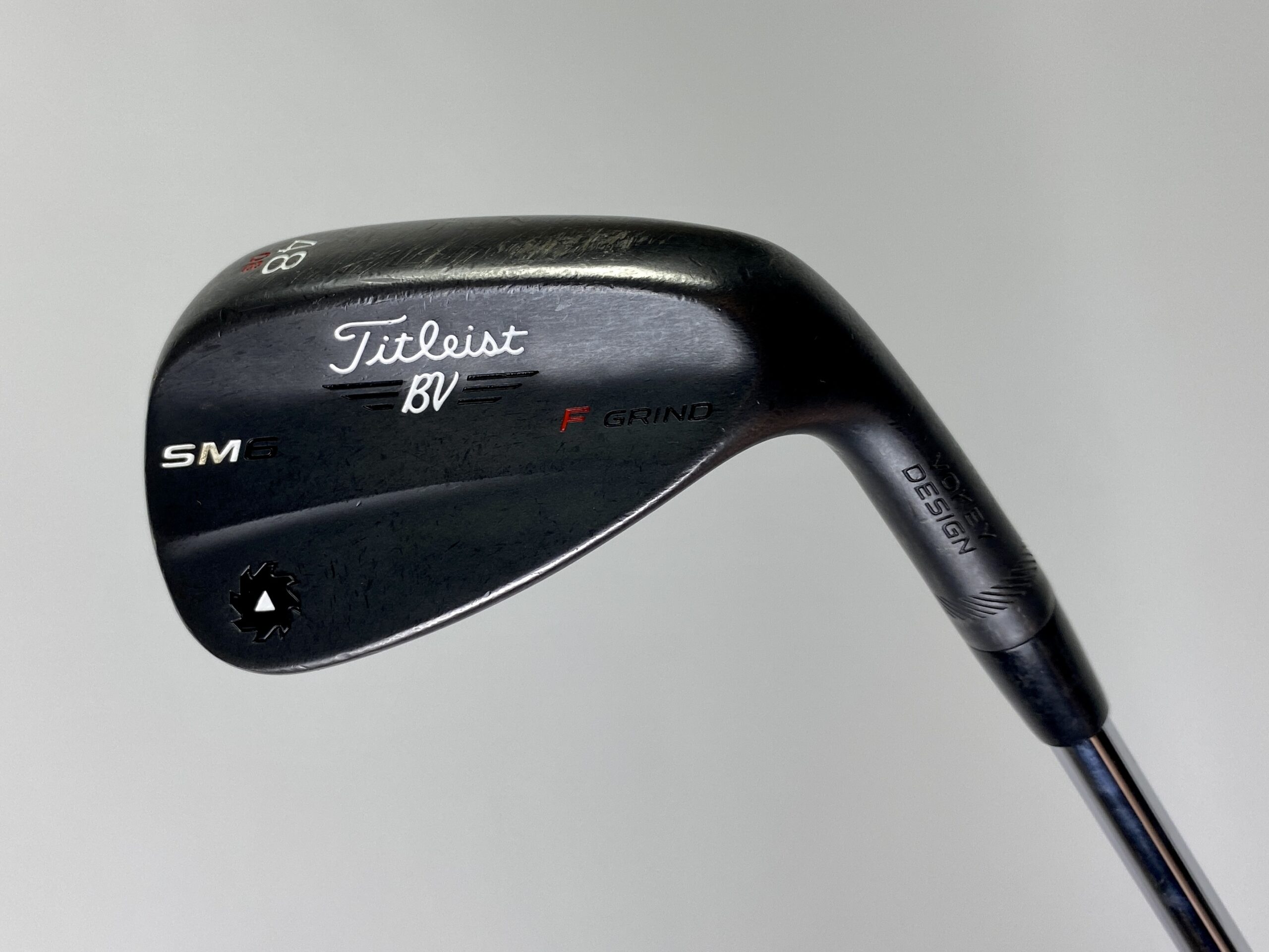 Titleist Vokey SM6 F Grind Jet Black Wedge 48*-08 Wedge Flex Steel