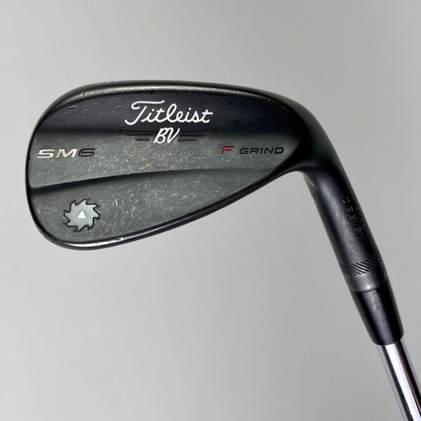 Titleist Vokey SM6 F Grind Jet Black Wedge 48*-08 Wedge Flex Steel