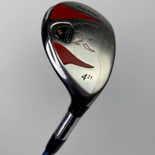 Used RH Tour Edge Exotics XCG 4 Hybrid 21* Aldila 95g X-Stiff Flex Graphite Golf