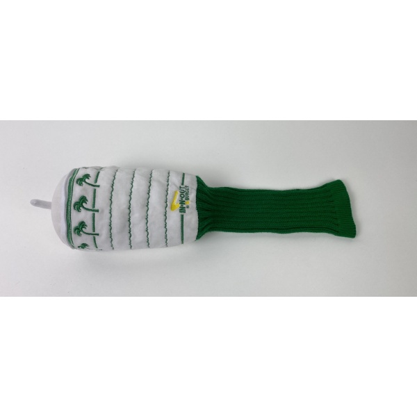 Used In-N-Out Burger Green and White Cup with straw Headcover Driver Plush Head Cover