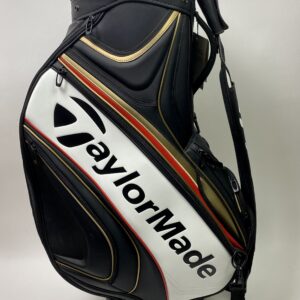 New Taylormade Golf 2016 Tour Staff Bag Black/White/Gold/Red