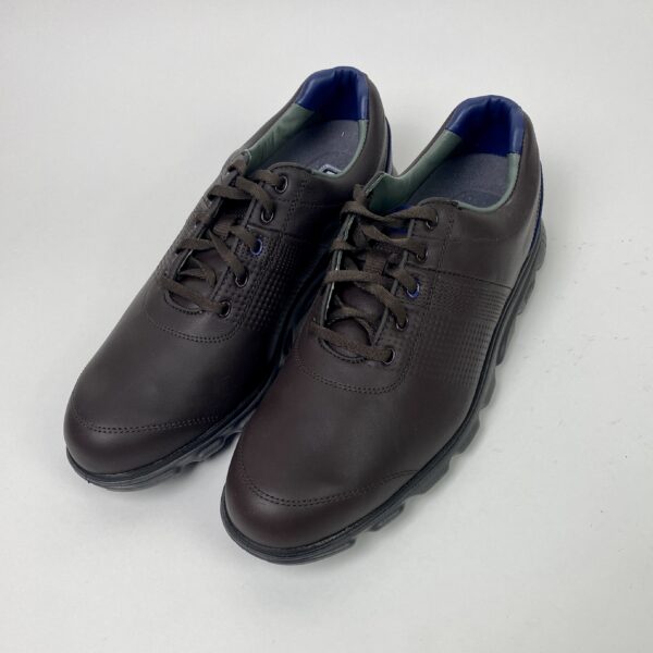 New FootJoy DryJoys Tour Brown and Blue Mens 9.5 M Opti-Flex 53652