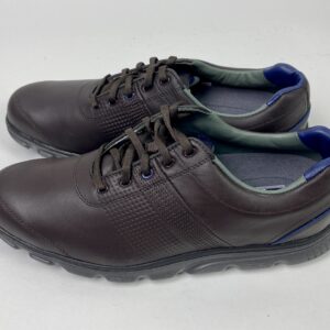New FootJoy DryJoys Tour Brown and Blue Mens 9.5 M Opti-Flex 53652