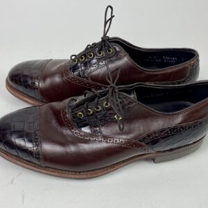 Used FootJoy Classics Dry Waterproof Mens US Size 9 M Golf Shoes Brown 51435