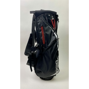 OGIO 4-Way Golf Stand Bag Cart/Carry Black/Red Rainhood/Dual Straps Included