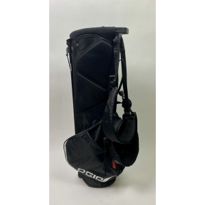 OGIO 4-Way Golf Stand Bag Cart/Carry Black/Red Rainhood/Dual Straps Included