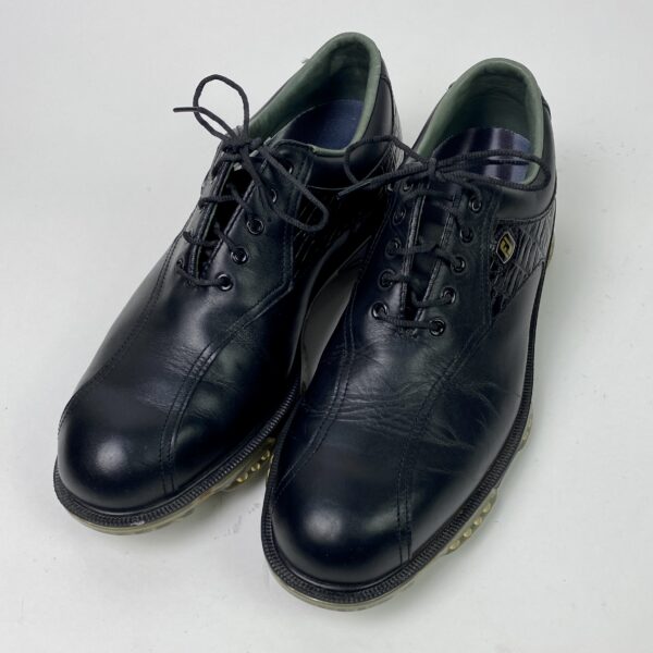 Used FootJoy DryJoys Tour Black Croc Mens 9.5 M Opti-Flex  display picture 2