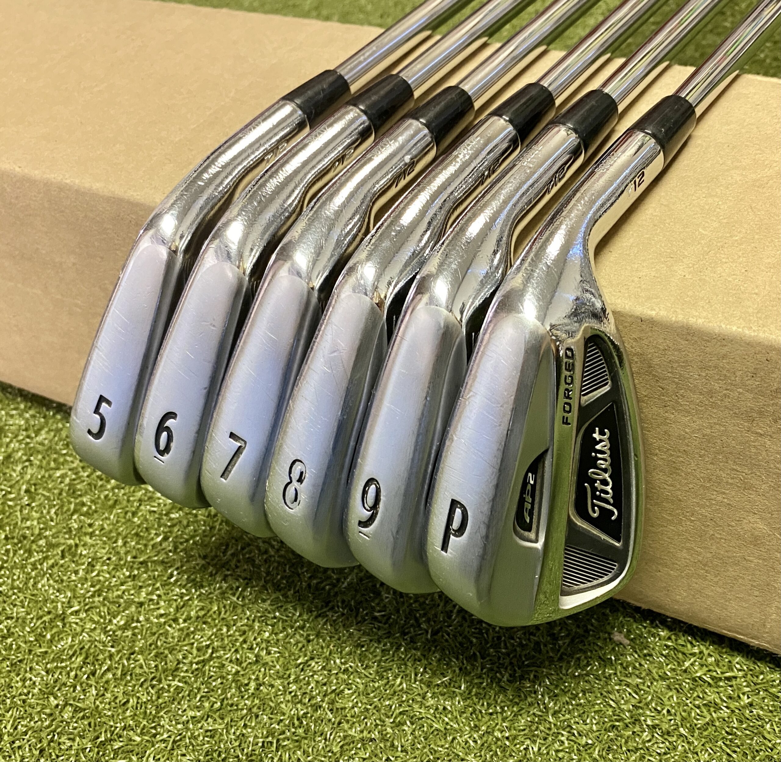 Used Titleist AP2 712 Forged Irons 5-PW Project X 6.0 Stiff Flex