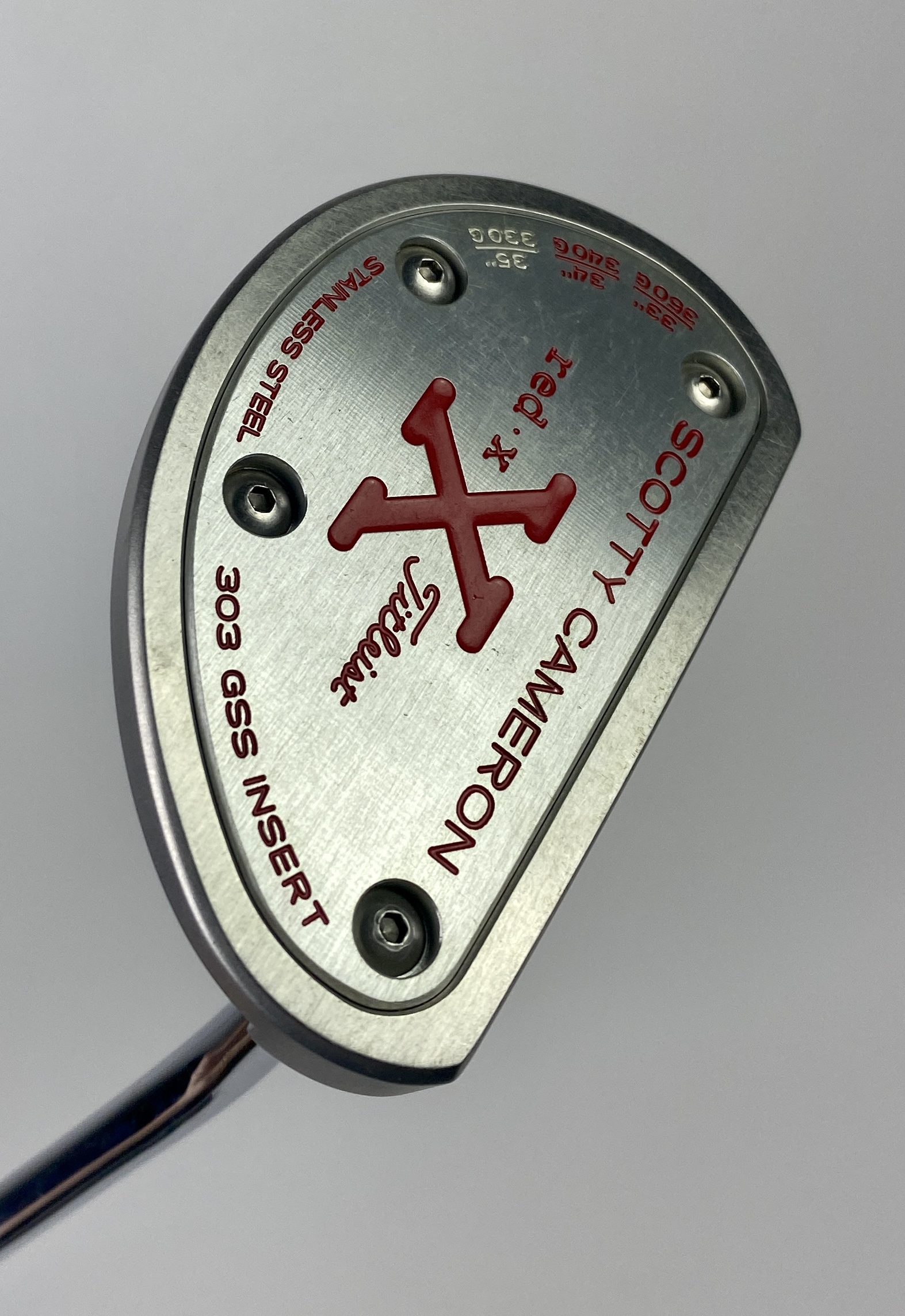 RH Titleist Scotty Cameron Red X 303 GSS Insert 35