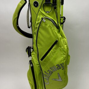 Used Callaway Hyper-Lite 3.0 Cart Carry Golf Stand Bag - Lime Green w/Dual Straps & Rainhood