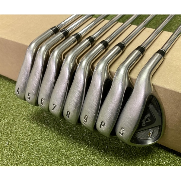 RH Callaway X2 Hot Irons 4-PW/SW SpeedStep 85g Regular Flex Steel Golf Set