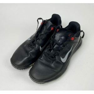 Used Nike Tiger Woods TW13 Mens Golf Shoes Size US 12 W Black/Gray/Red Lace Up
