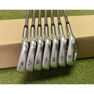 Used Right Handed Ping White Dot S55 Irons 4-PW CFS X-Stiff Steel Golf Club Set