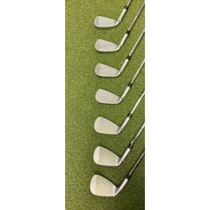 Used Right Handed Ping White Dot S55 Irons 4-PW CFS X-Stiff Steel Golf Club Set