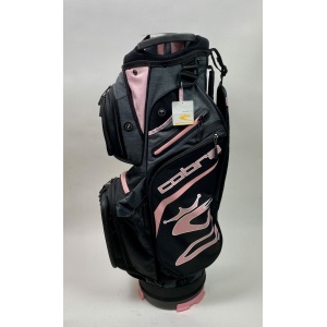 New Cobra 14-Way Golf Bag Cart/Carry Gray/Pink Rainhood and Strap Included Lightweight