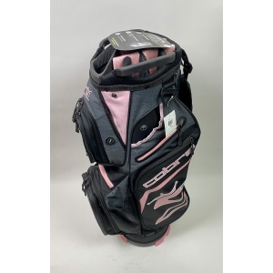 New Cobra 14-Way Golf Bag Cart/Carry Gray/Pink Rainhood and Strap Included Lightweight