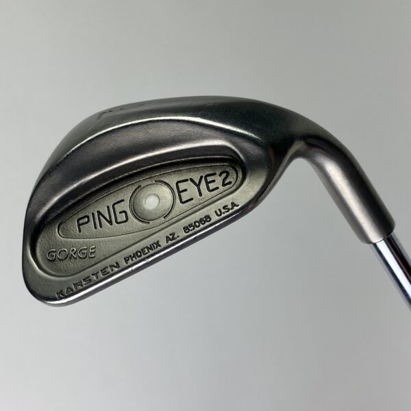 Used RH Ping Karsten Gorge White Dot Ping Eye 2 Lob Wedge Steel Golf Club