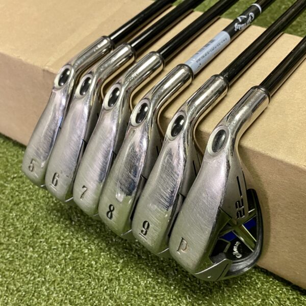 Used Right Handed Callaway X-22 Irons 5-PW Regular 75g Graphite Golf Club Set