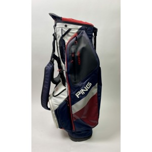 Ping Hoofer Golf Cart/Carry Stand Bag 5-Way Divided Gray Dual